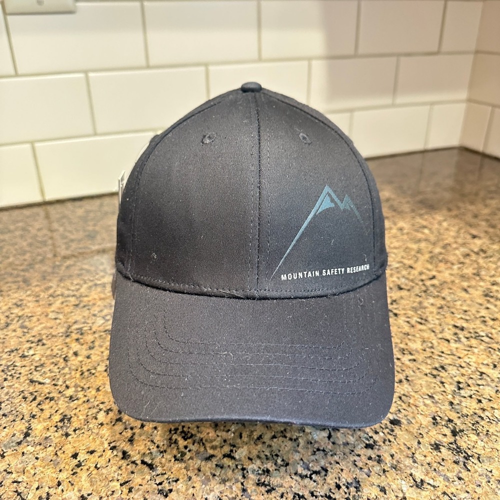 MSR Mountain Safety Research Stretch Fit Hat Men One Size Black Cotton Blend